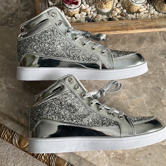 Silver glitter high tops - Picture 6 of 9